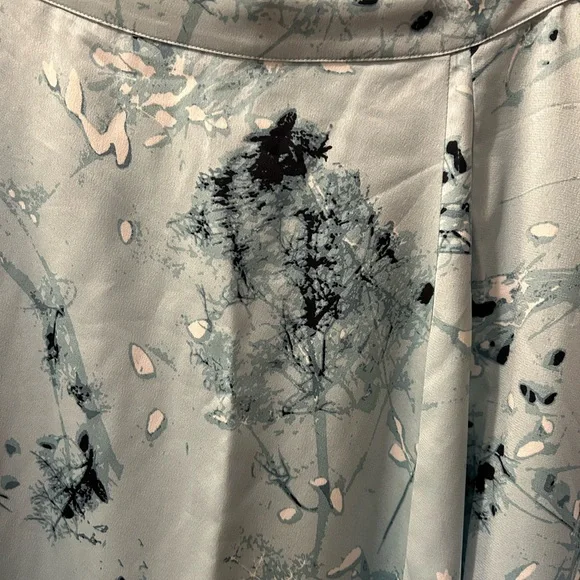 Alfani Light Blue Asymmetrical Abstract Skirt Size 12 NWT - Picture 2 of 6